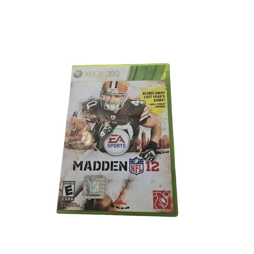 EA Sports Madden NFL 12 Xbox 360 Sports Game w/ Case Manual Multiplayer 2011