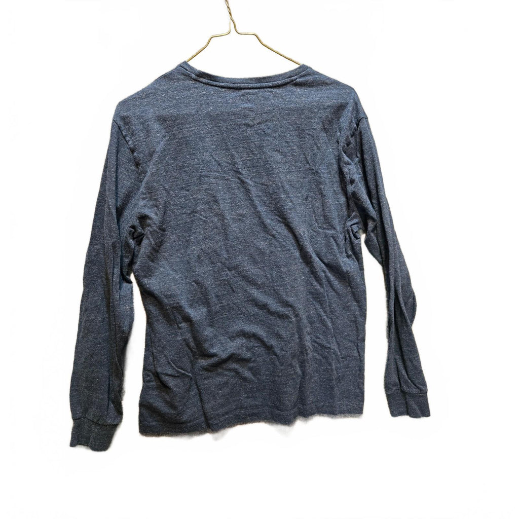 Polo Ralph Lauren Men's Long Sleeve T-Shirt Heather Navy Blue Crew Neck M