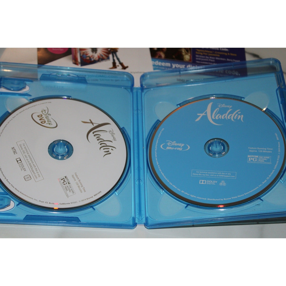 ALADDIN Blu Ray With Sleeve