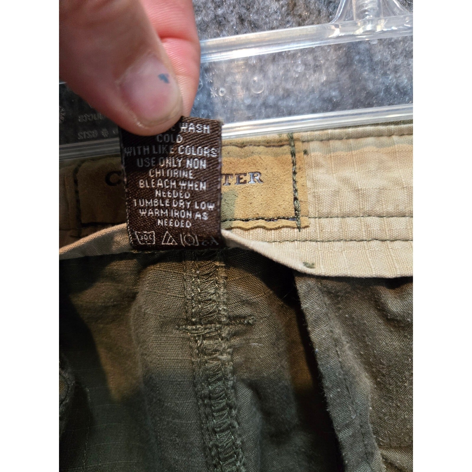 Clearwater Outfitters Men's Size 34 Olive Green Shorts 100% Cotton
