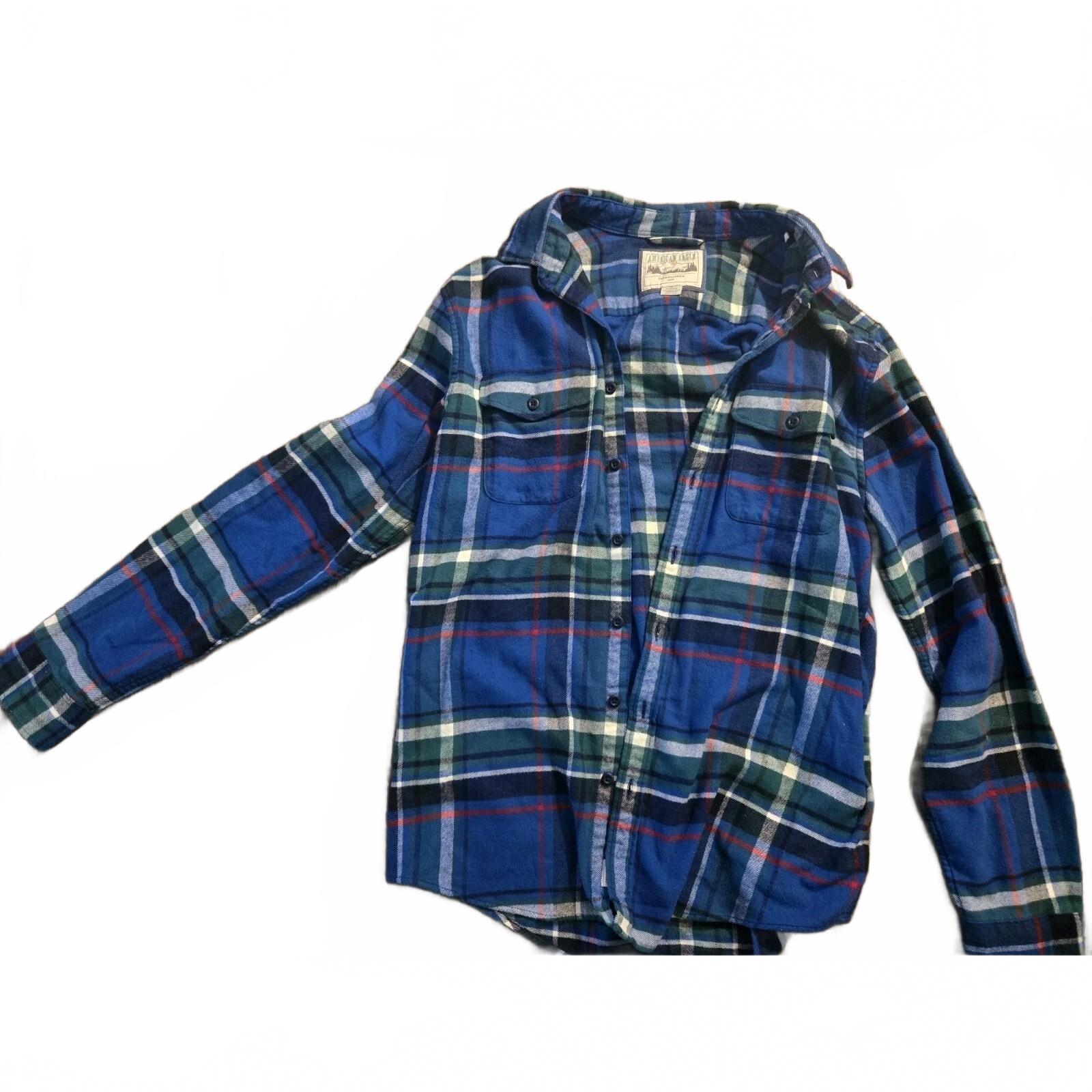 mens Large american eagle flannel shirt large