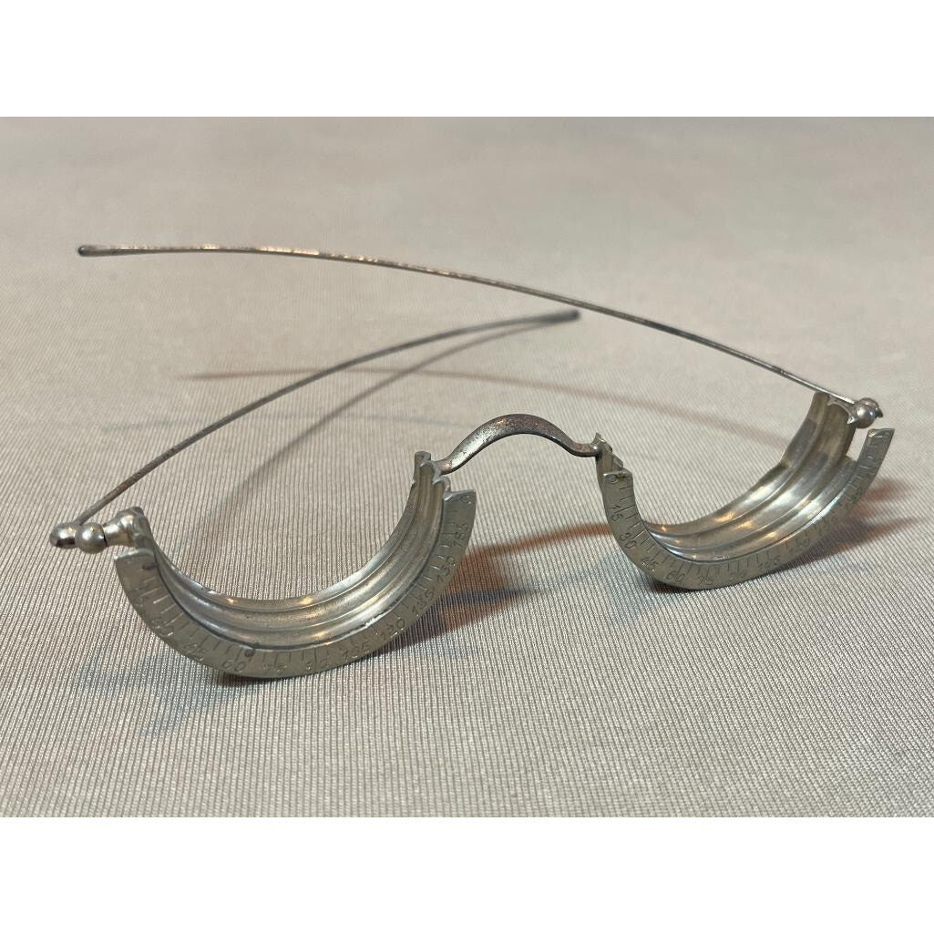 Vintage Metal Optometry Trial Frame Glasses