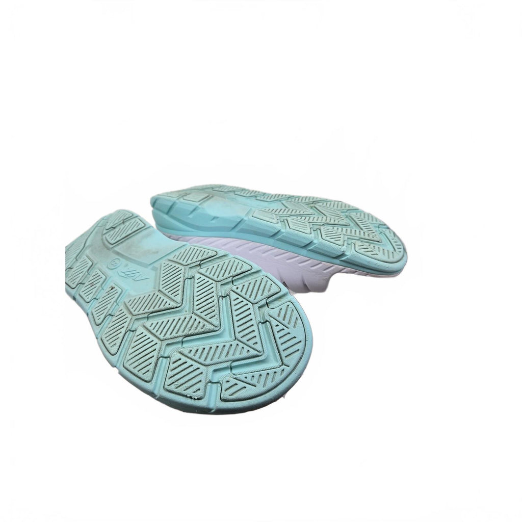 Avia Women's Hightail Athletic Recovery Slide Sandals, White / Mint Teal, Size 8