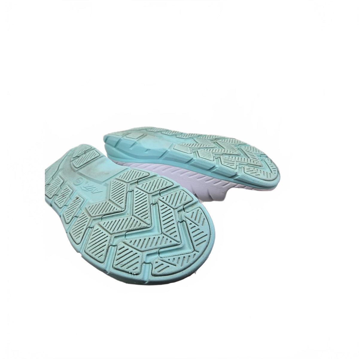 Avia Women's Hightail Athletic Recovery Slide Sandals, White / Mint Teal, Size 8