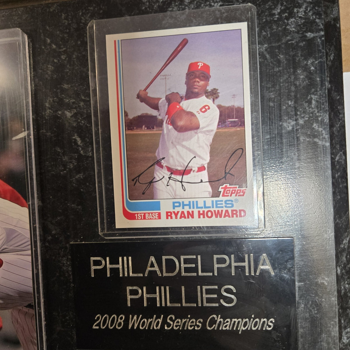 Philadelphia Phillies 2008 World Series Champions Commemorative Display with Aut