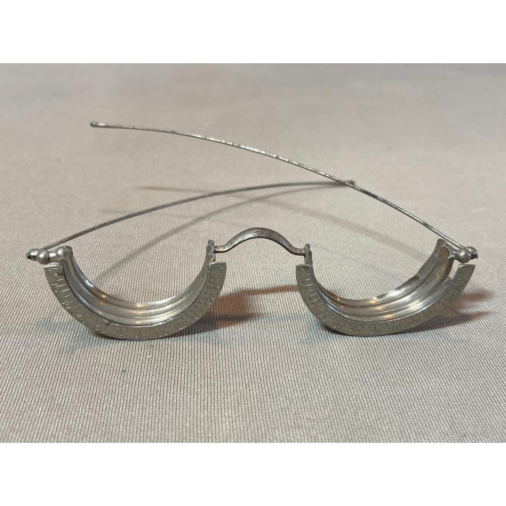 Vintage Metal Optometry Trial Frame Glasses