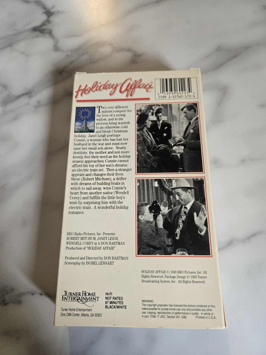 Holiday Affair (VHS, 1993) Robert Mitchum, Janet Leigh, Corey ~