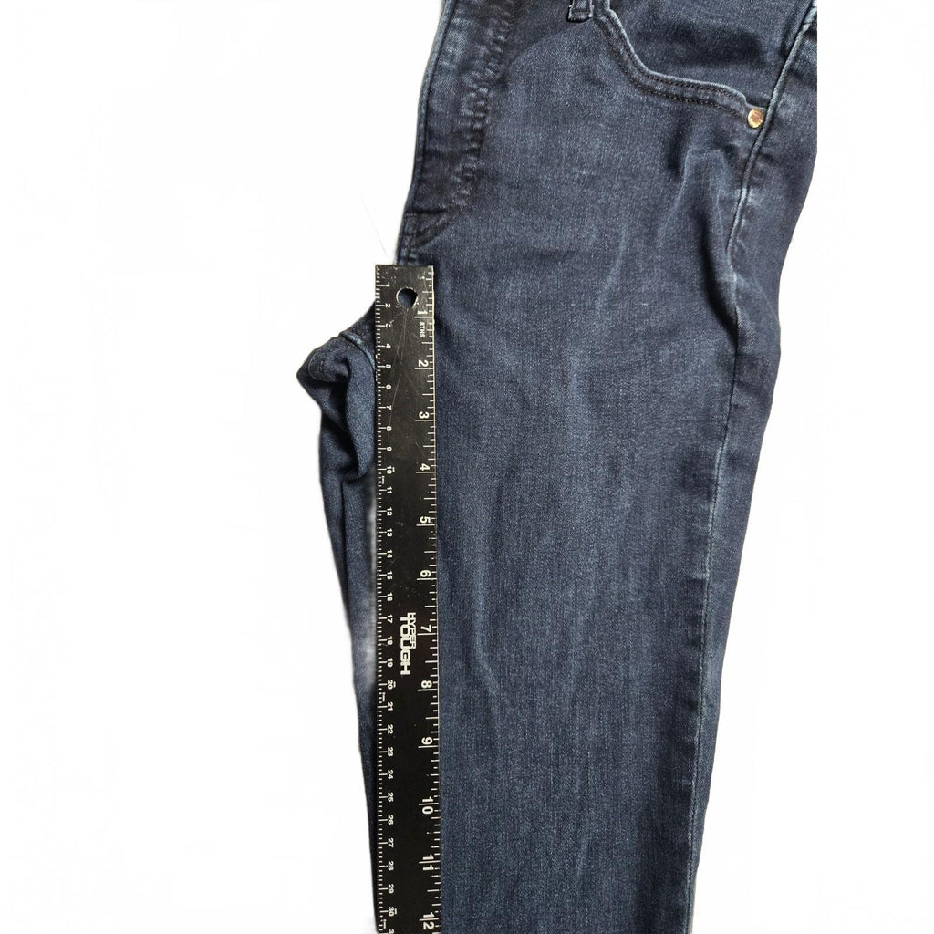 Express Women's Blue Stretch Straight Fit Jeans - Size Medium, Very Good