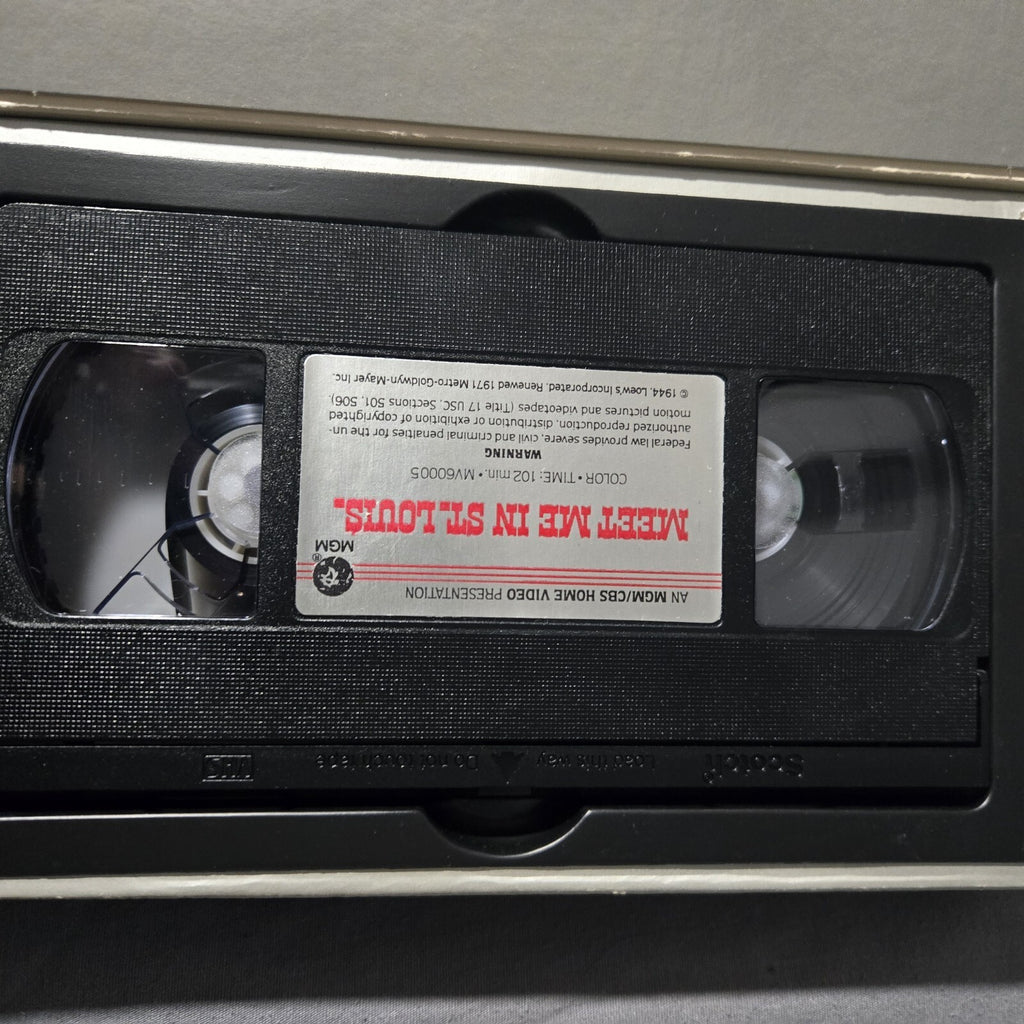 Vintage VHS Meet Me In St. Louis Judy Garland MGM