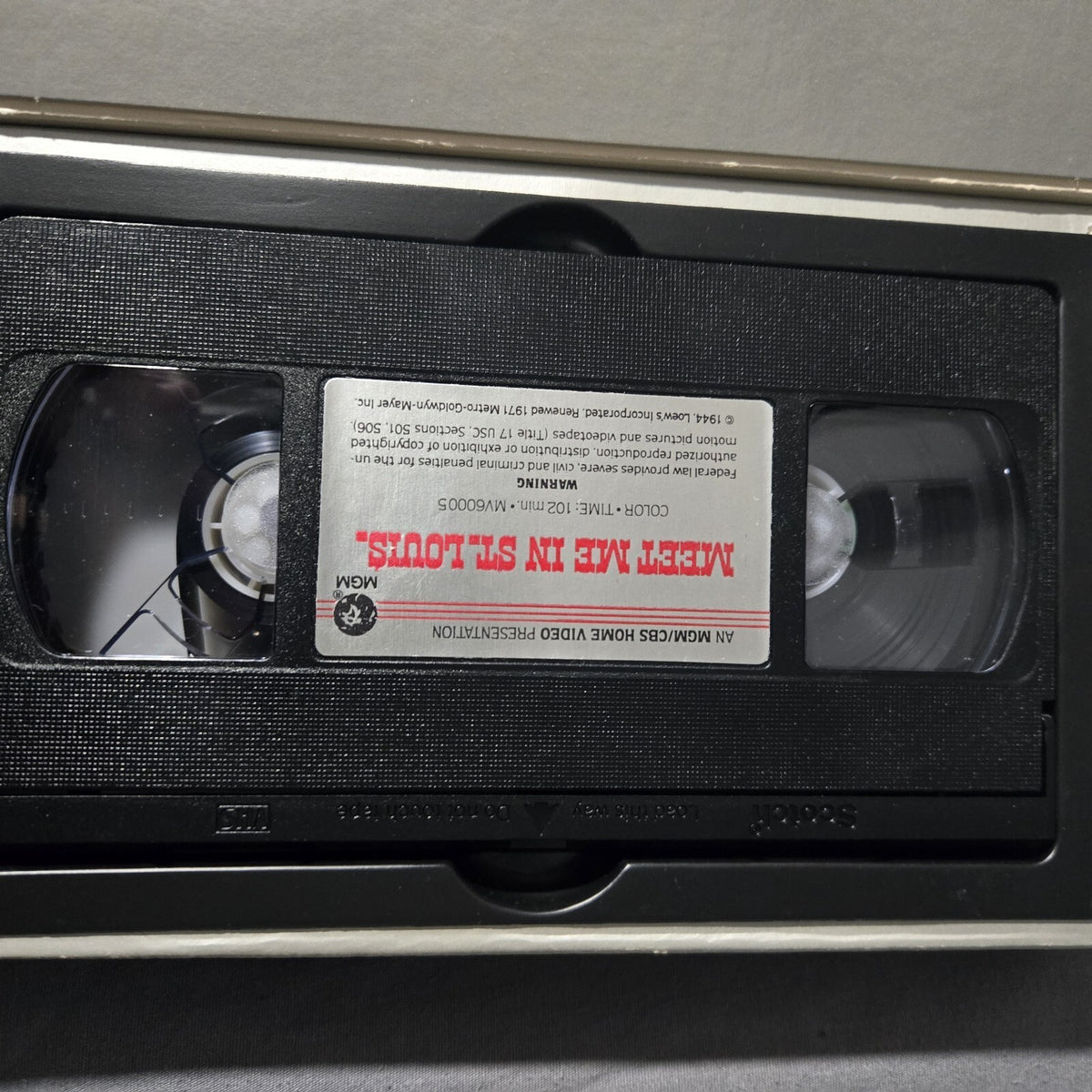 Vintage VHS Meet Me In St. Louis Judy Garland MGM