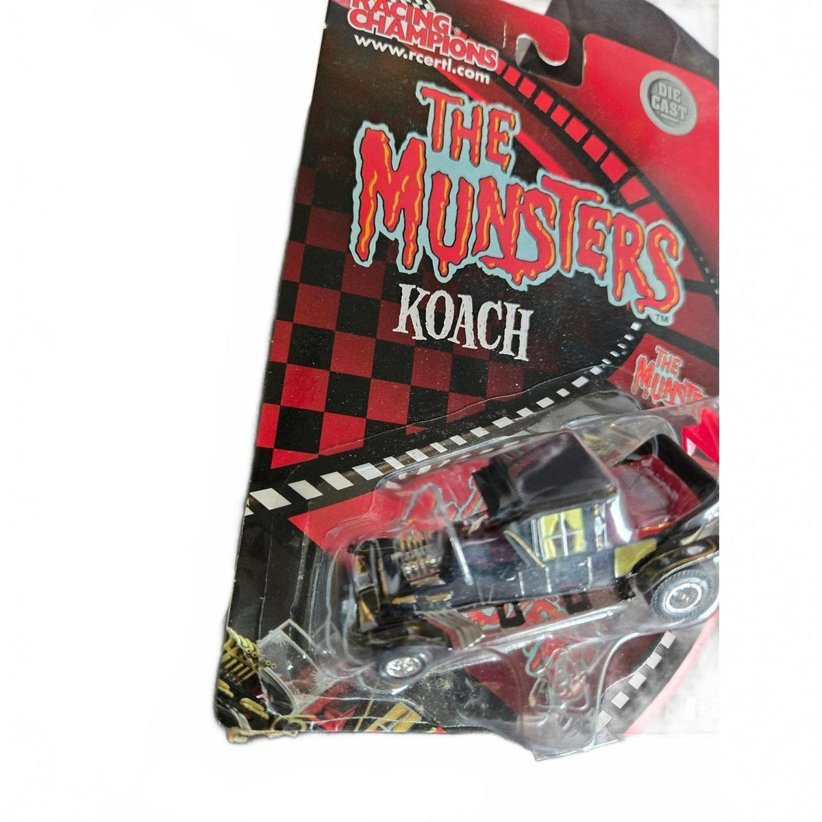 The Munsters Koach Die-Cast Car Racing Champions 2002 - New On Card Vintage