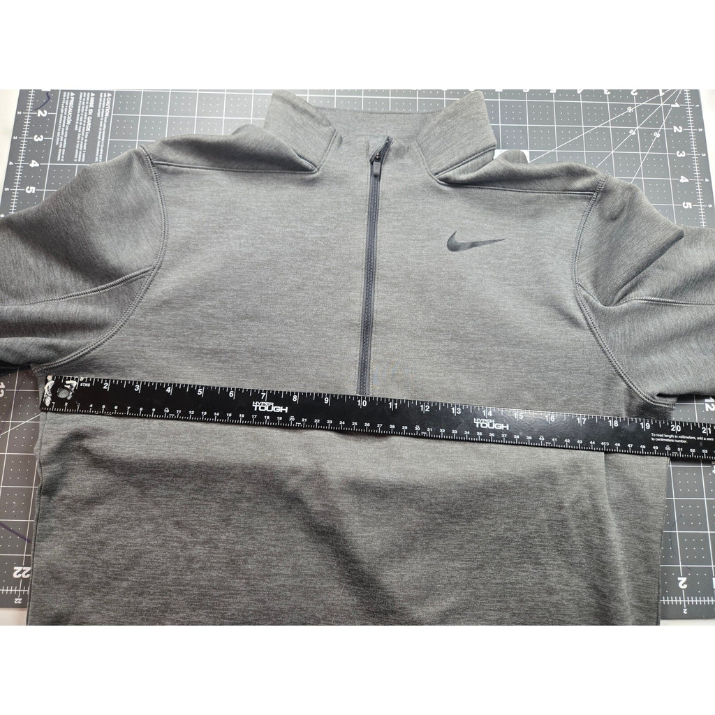 Nike Golf Men's S small Ther Repel 1/2 Zip Pullover Fleece Jacket Charcoal Gray