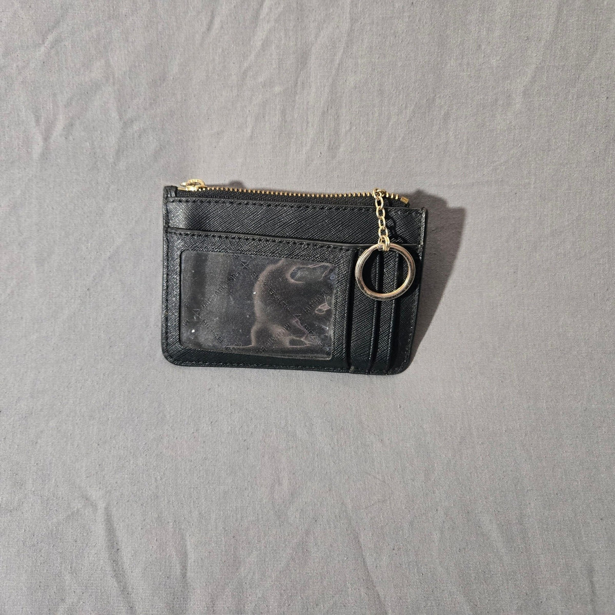Michael Kors MK Coin Purse Card Wallet Womens Zipper Letter Letter PVC