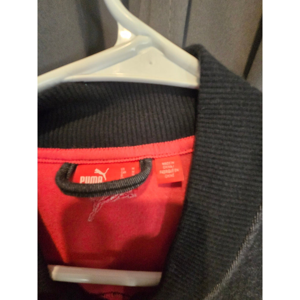 Puma Women's Large Gray Softshell Button-Front Jacket, Very Good Condition