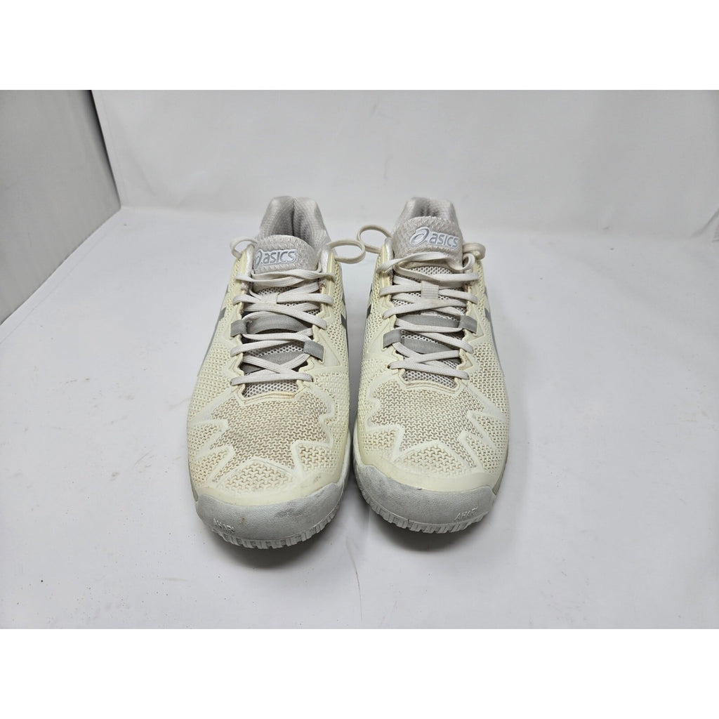 ASICS GEL-Resolution 8 Men's Tennis Shoes White Pure Silver 10