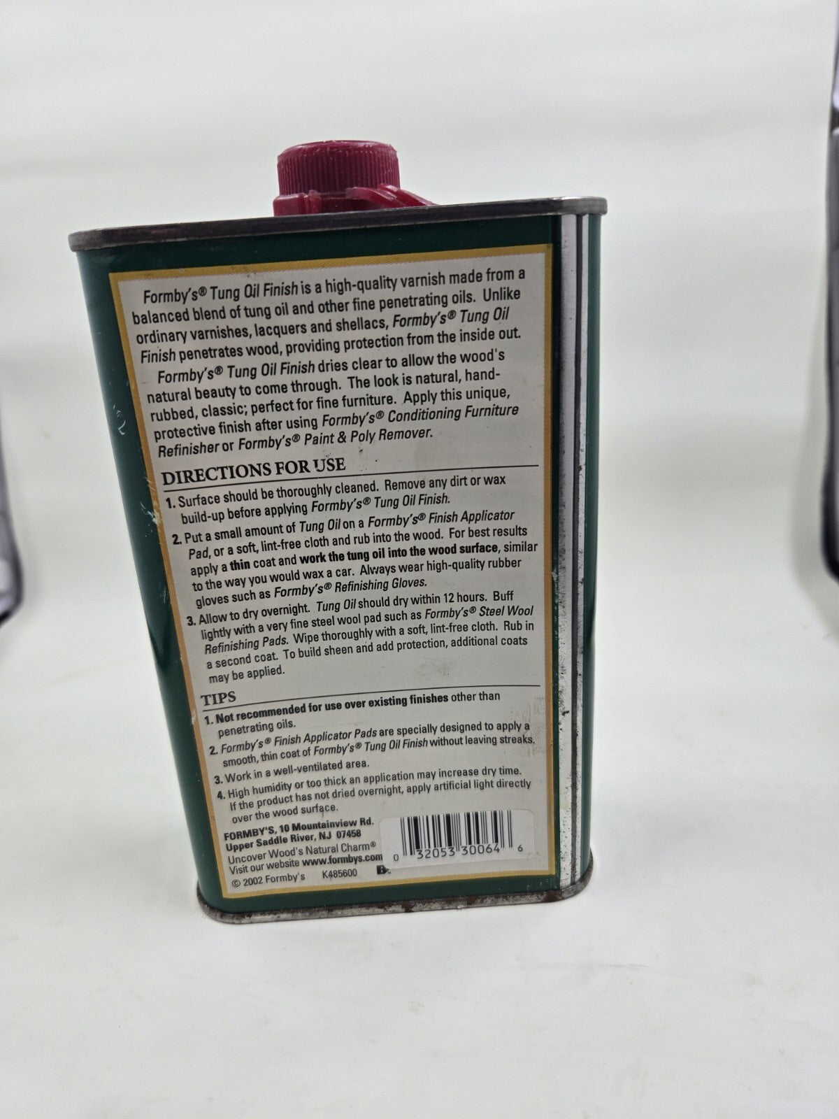 Formby's Traditional Tung Oil Finish Low Gloss 16 oz Antique Furniture Polish V4