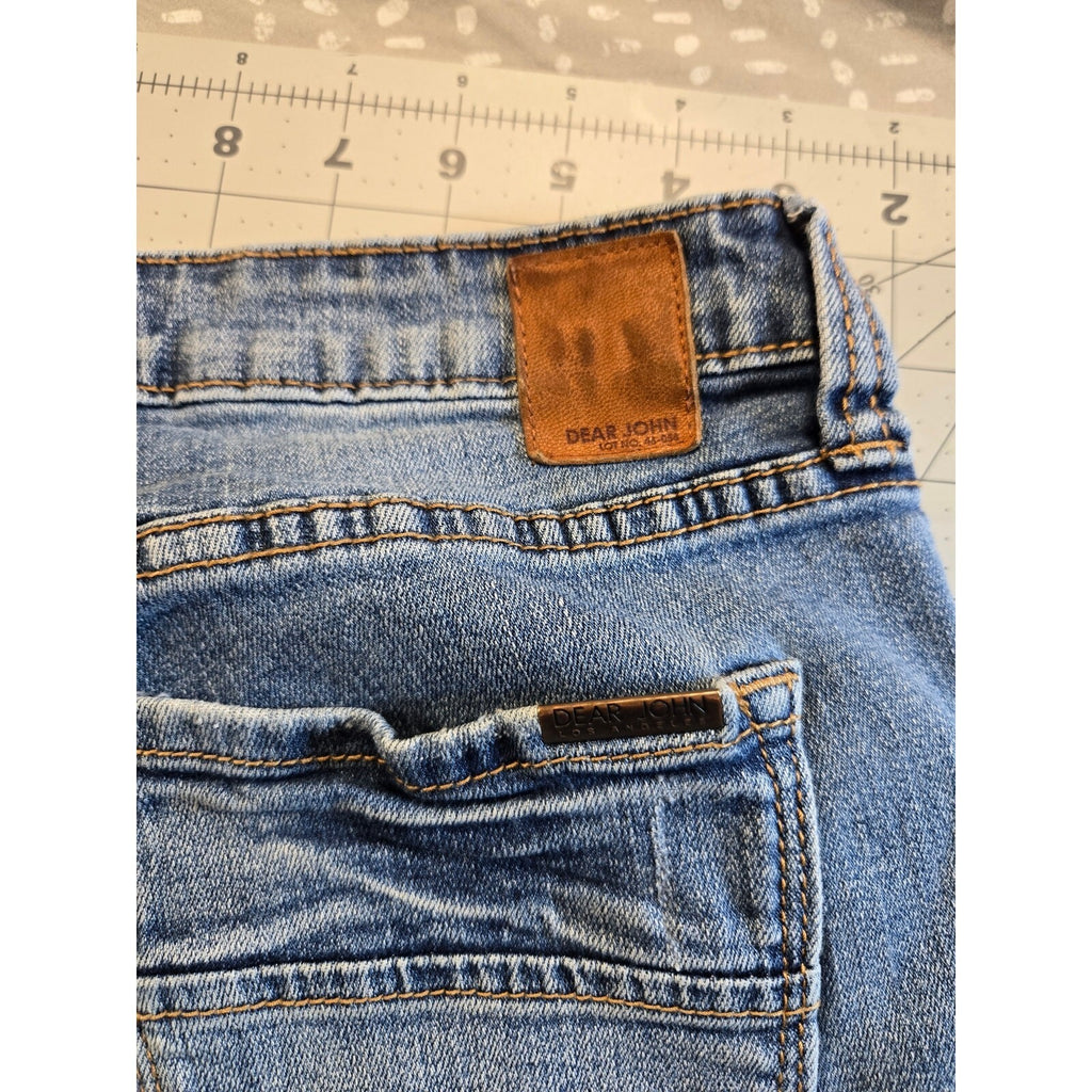 Dear John American Standard Women's Blue Denim Jeans Size 30 Distressed Fit