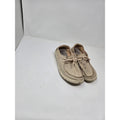 HEYDUDE Wendy Chambray White Nut Slip On Loafers Floral Lining Women's Size 9