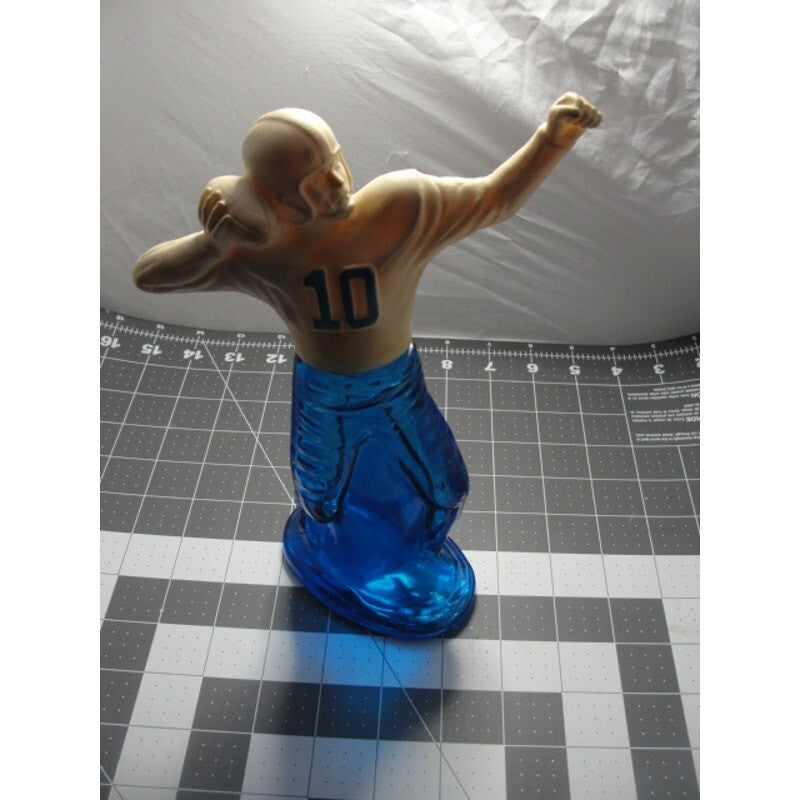 Vintage Avon FOOTBALL PLAYER QUARTERBACK after shave 9.5" glass bottle decanter