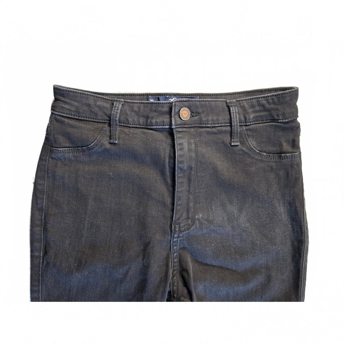 Hollister Women's Black Ultra High-Rise Stretch Denim Jeans Size 7R
