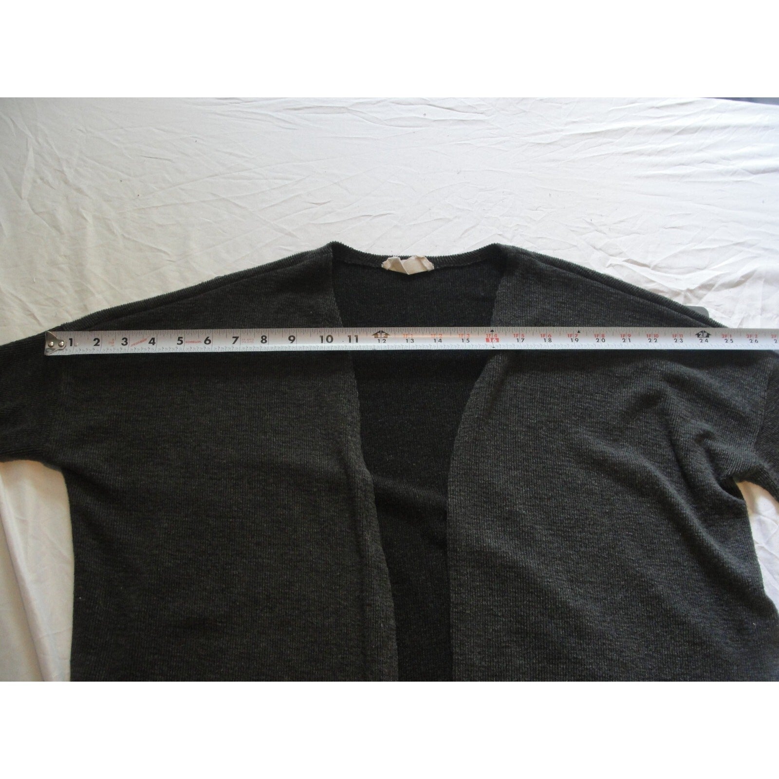 Dress up love people love clothes gray cardigan sweater size small