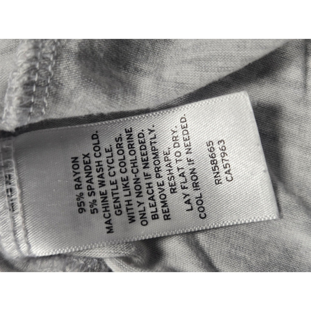 Nordstrom Rack Heather Gray Short Sleeve Knit Top, Size Small, Lightweight and V