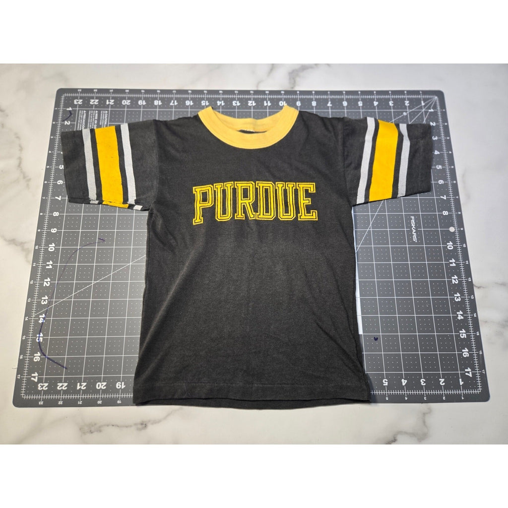 Vintage 70s/80s Purdue University Boilermakers Youth Ringer t-shirt