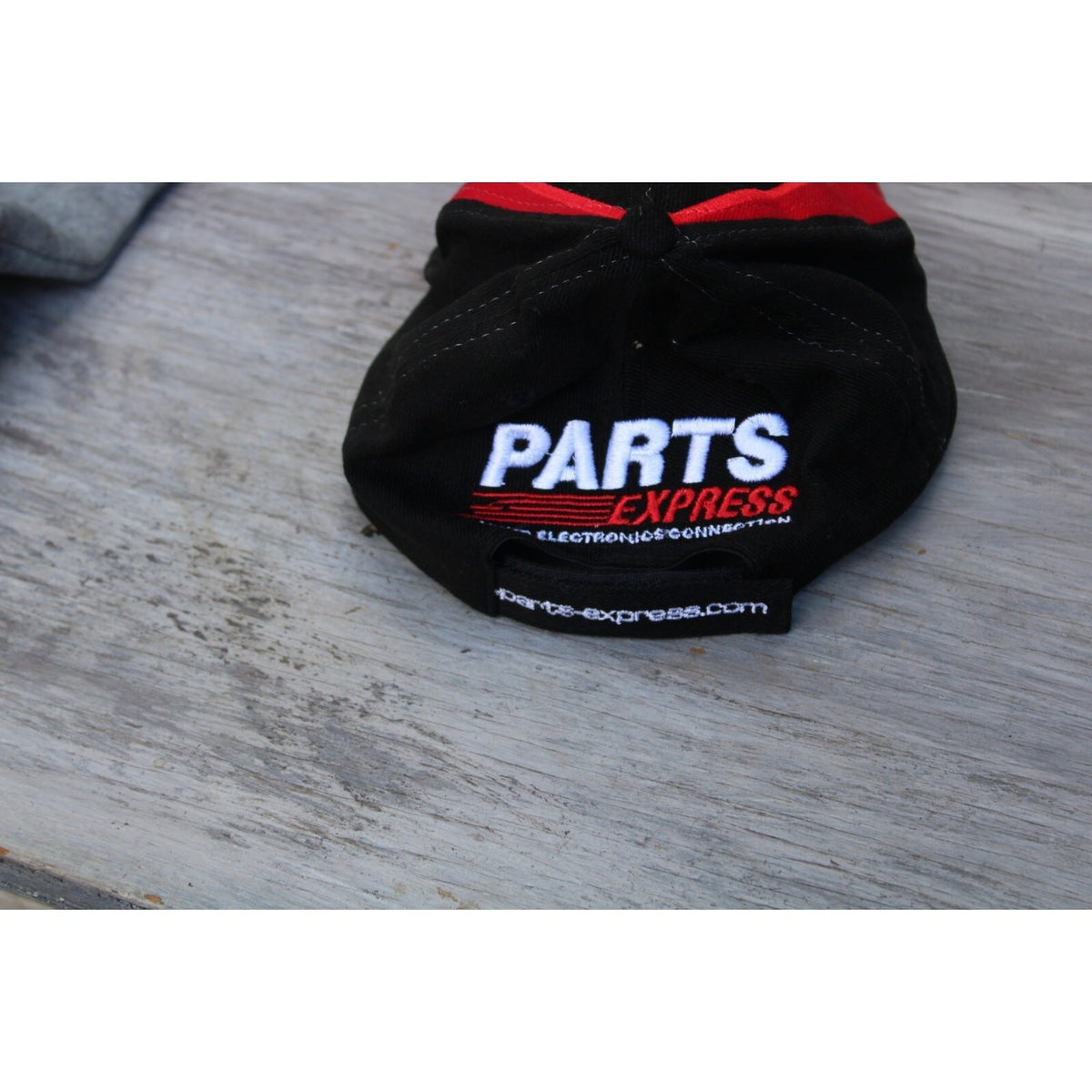 Behringer Audio Promo Hat Parts Express  Cap Embroider Black Red Strap back