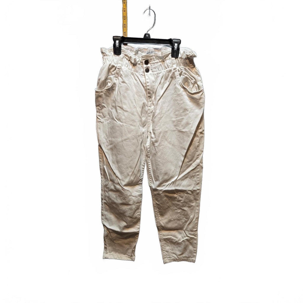 Benin White Paperbag Waist Pants EU 42 US 10 UK 14