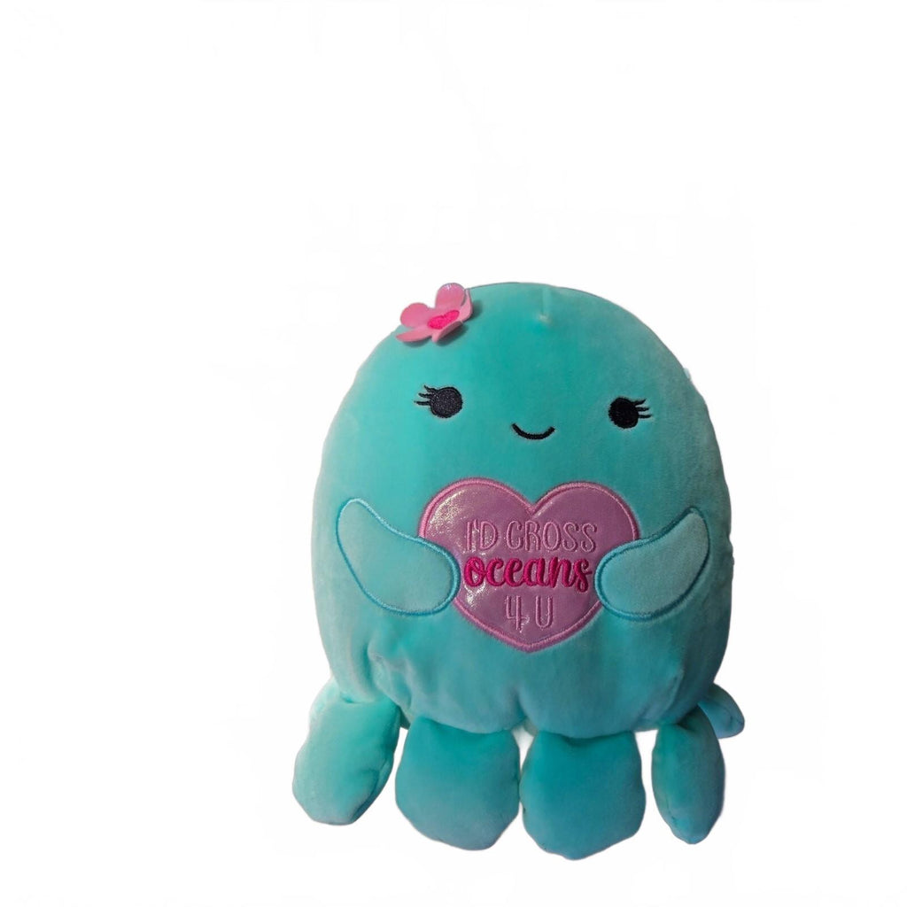 Squishmallows 8” Olina The Octopus Valentines Edition Id Cross Oceans 4 U