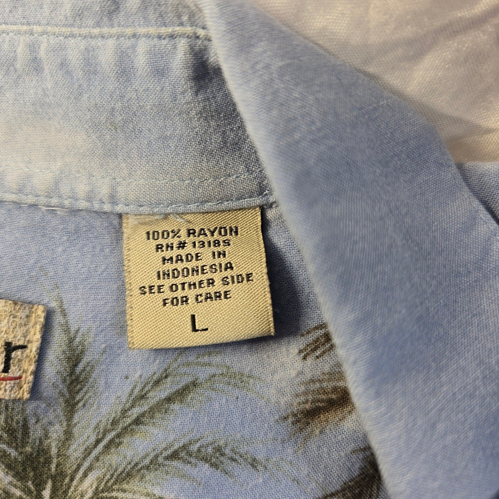 Hollis River size large Blue Hawaiian shirt