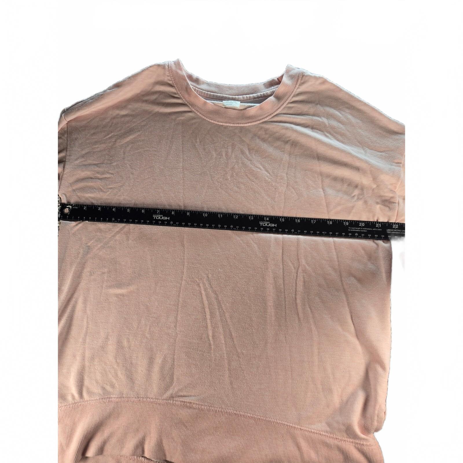 Avia Women's Medium Pink Long Sleeve High-Low Pullover Sweatshirt