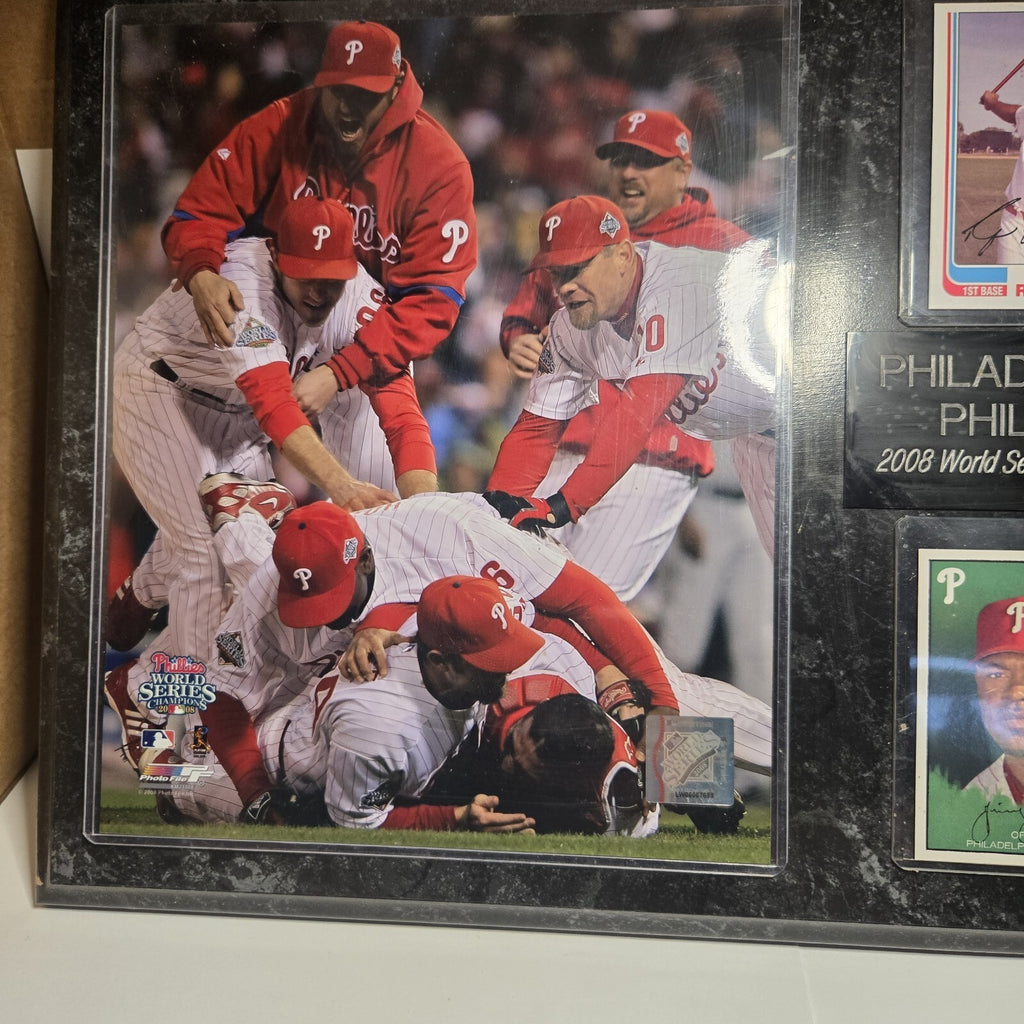 Philadelphia Phillies 2008 World Series Champions Commemorative Display with Aut