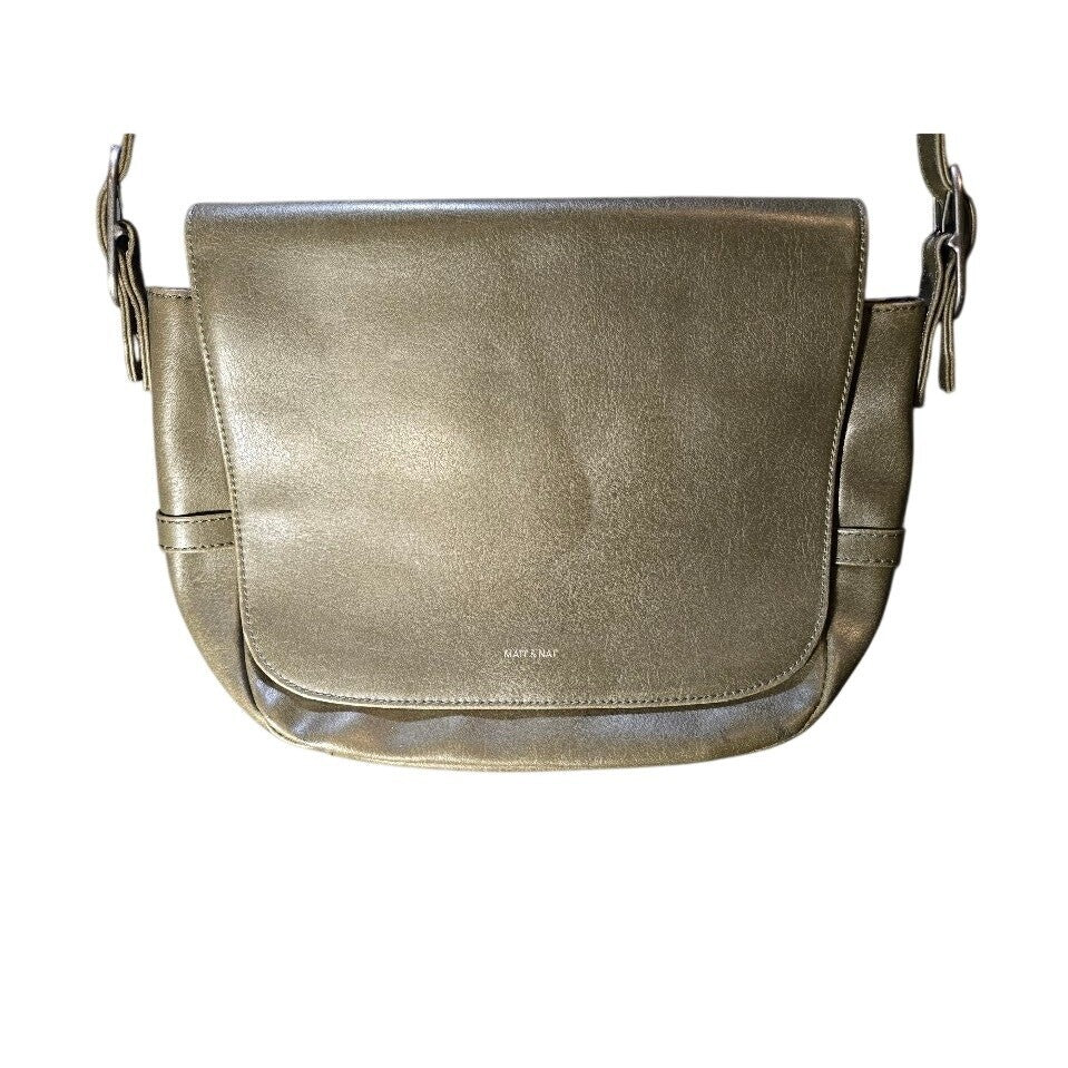 Matt & Nat Olive Green Tone Classic Front Flap Closure