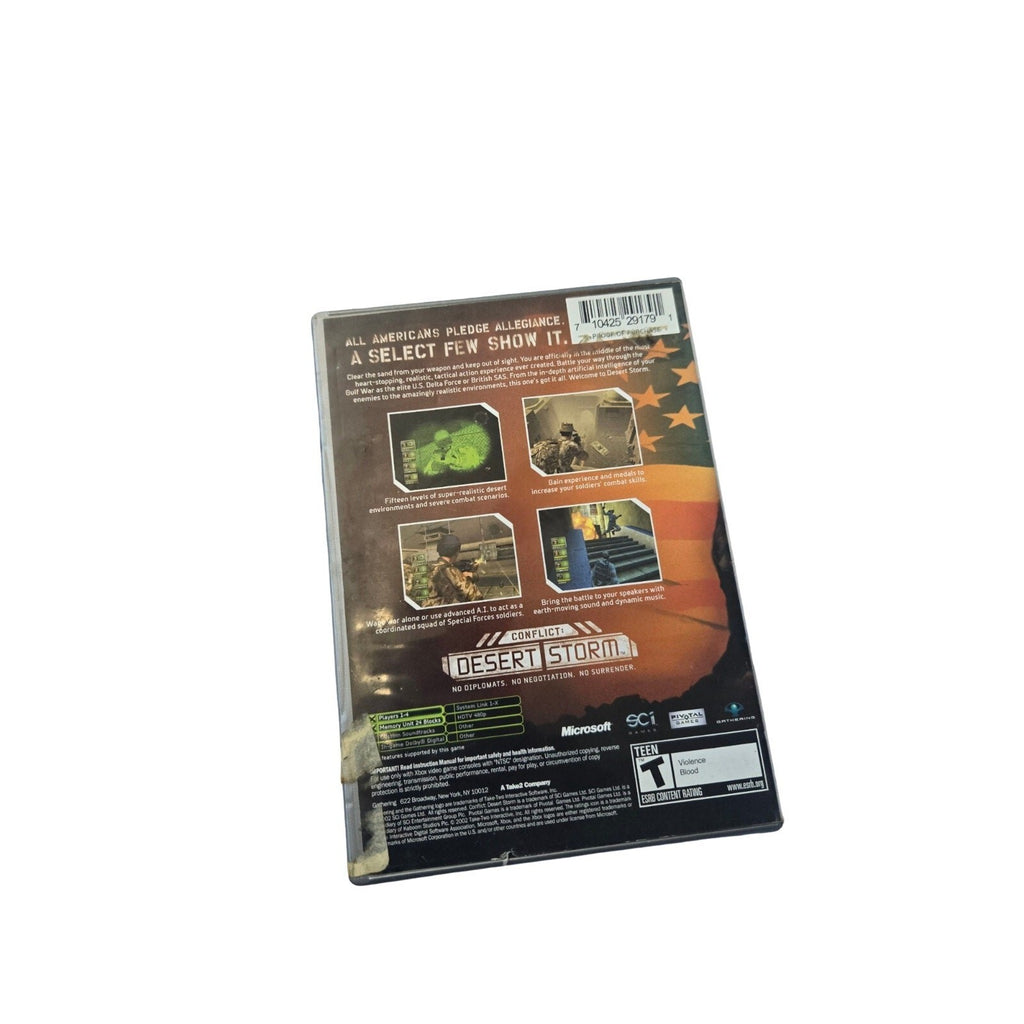 Conflict Desert Storm - Platinum Hits (Microsoft Xbox360, 2002) CIB! TESTED!!