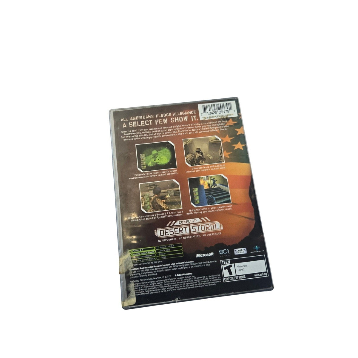 Conflict Desert Storm - Platinum Hits (Microsoft Xbox360, 2002) CIB! TESTED!!