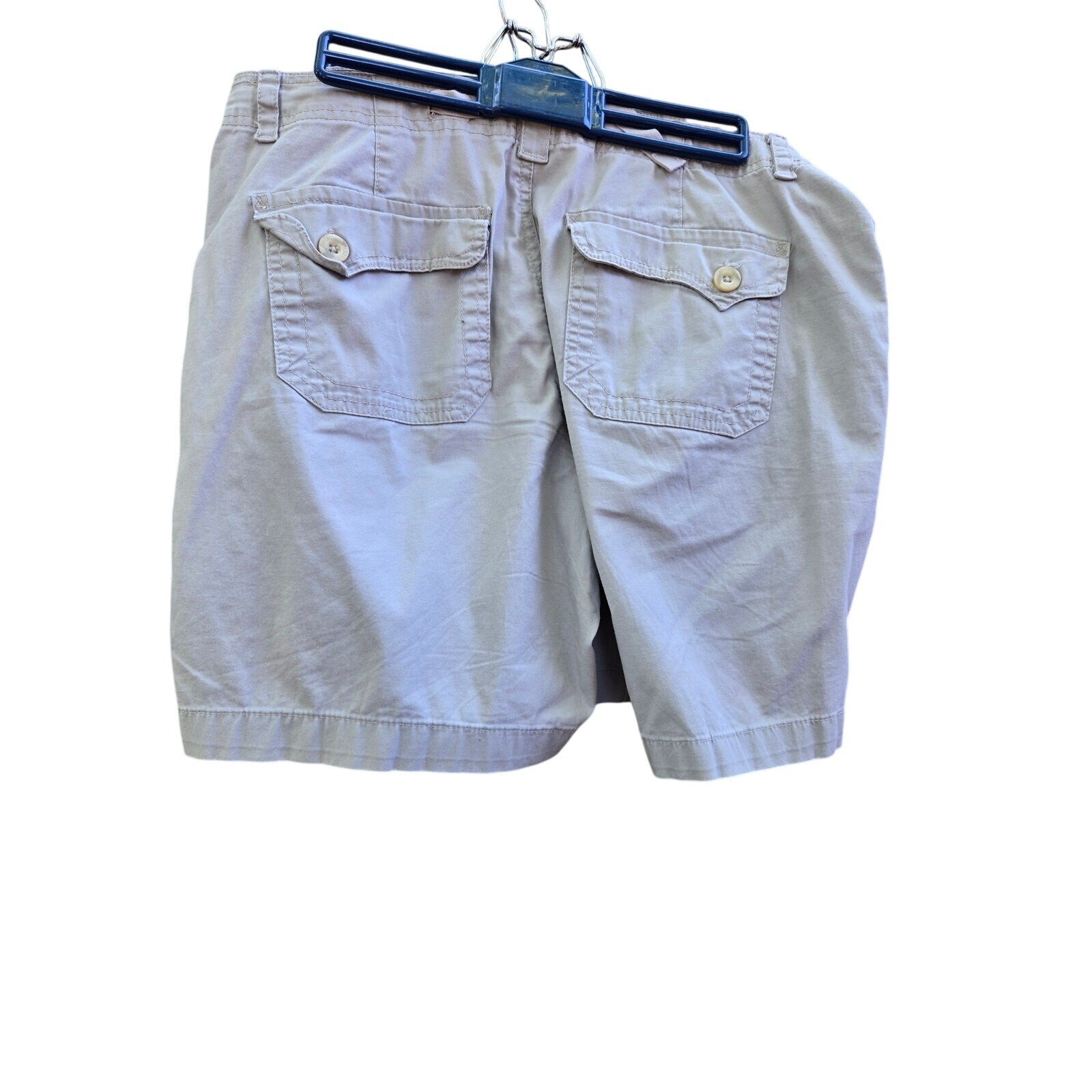 Gloria Vanderbilt Women's Beige Cargo Shorts, Relaxed Fit with Multiple Pockets,