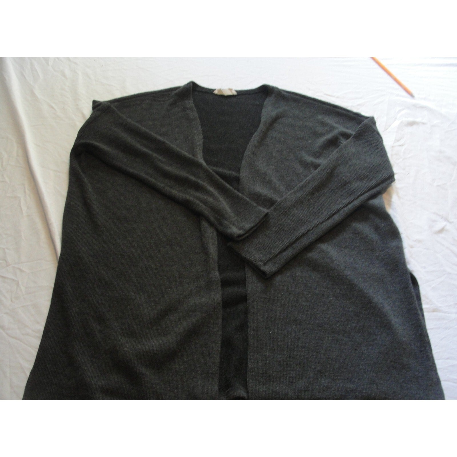 Dress up love people love clothes gray cardigan sweater size small