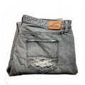 Lucky Brand Black Distressed Denim  Jeans Size 16/33 Ripped Distressed Faded