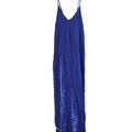 Old Navy Blue Crinkle Gauze V-Neck Midi Slip Dress – Size Large