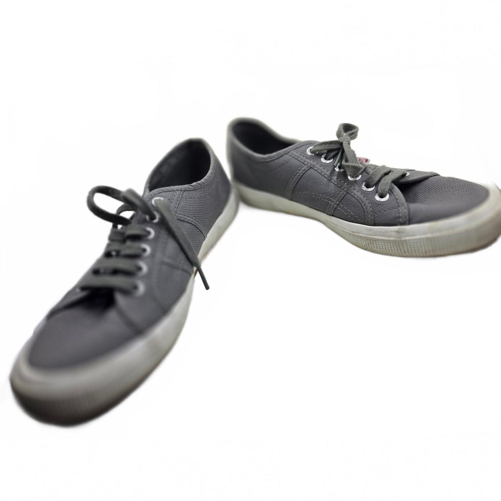 Superga 2750 Cotu Classic Gray Canvas Sneakers Women's US 8 EU 41 Good Condition