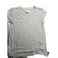 Nordstrom Rack Heather Gray Short Sleeve Knit Top, Size Small, Lightweight and V