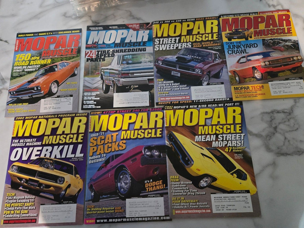 Mopar Muscle Magazine Issue 1968-71 Scat Muscle Packs