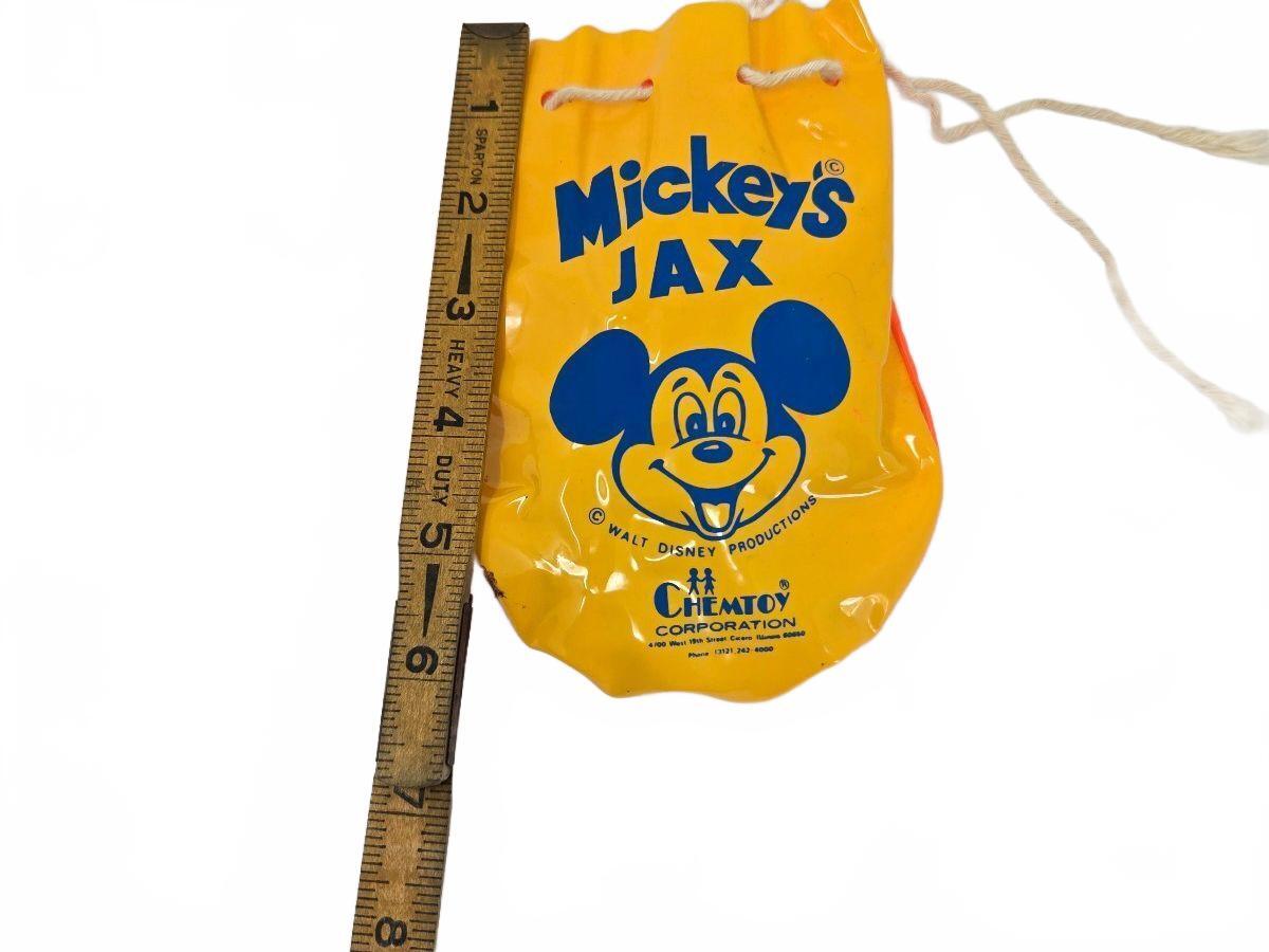 1970s Mickey Mouse Double Jax Game Set By Chemtoy Corp