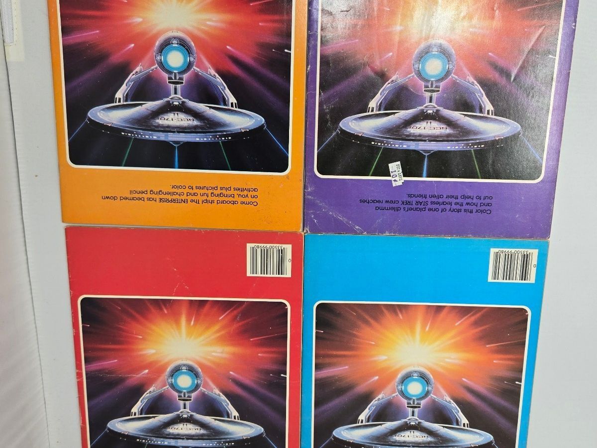 Lot of 4 Vintage 1979 Star Trek Original Series Color & Activity Books