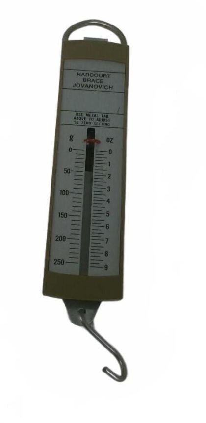 Vintage Harcourt Brace Jovanovich Hanging Scale with Hook