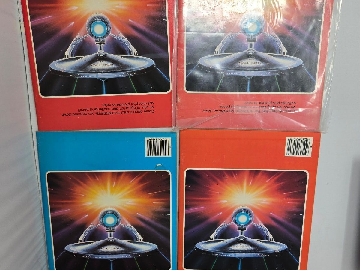 Lot of 4 Vintage 1979 Star Trek Original Series Color & Activity Books