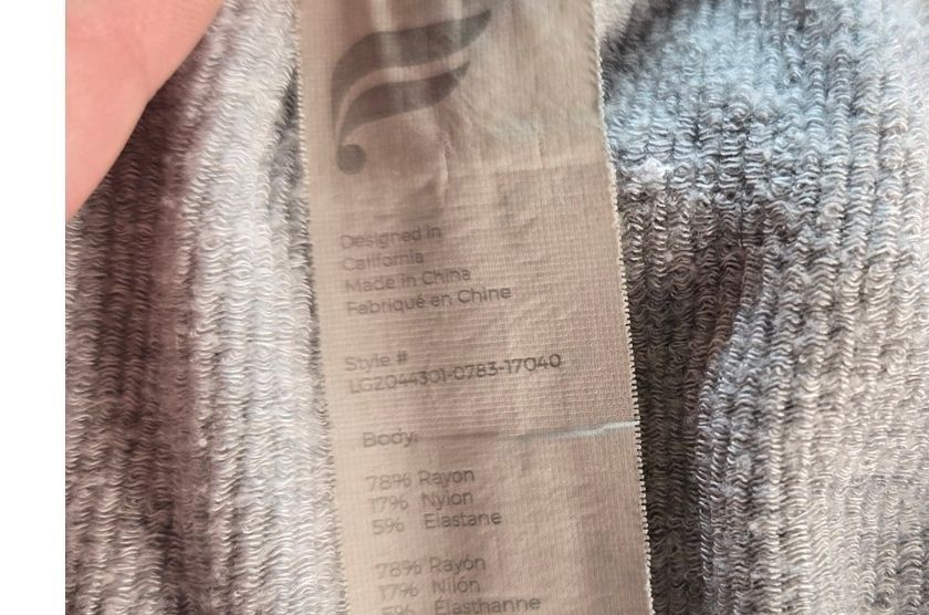 Fabletics Women's Cloud Seamless High Waisted Sweatpants Light Grey Heather Size