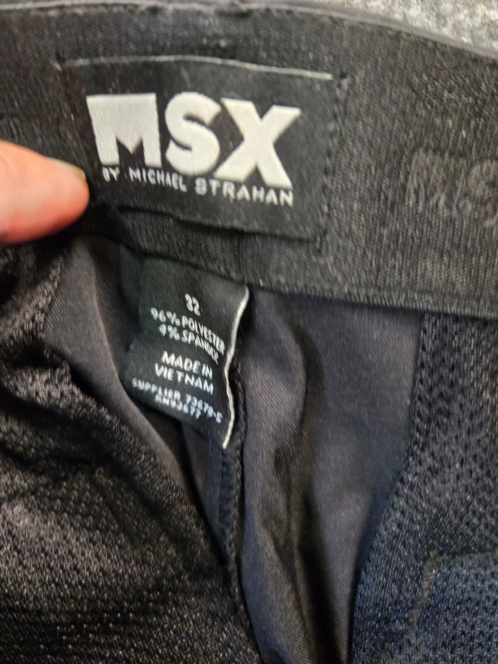 MSX by Michael Strahan Men's Size 32 Black Performance Stretch Golf Shorts