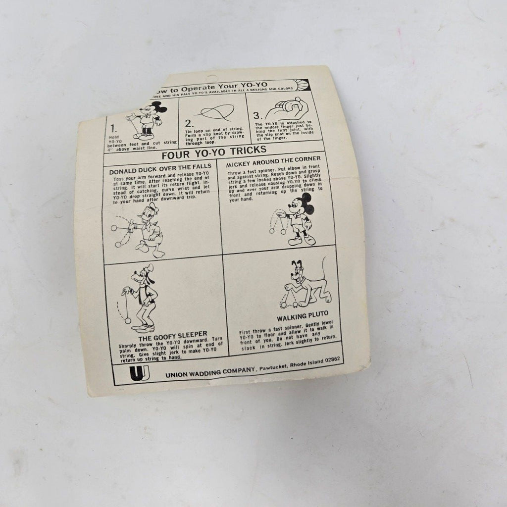Sealed Walt Disney Mickey Mouse Yo-Yo
